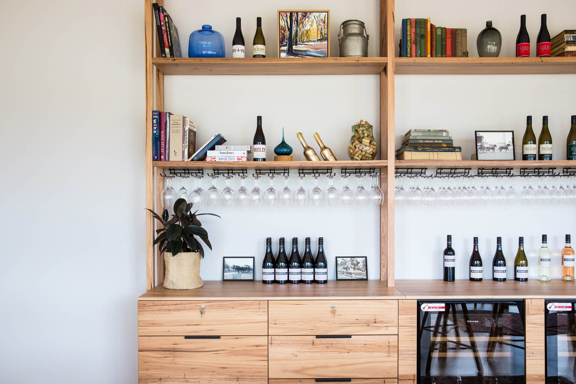 Inside Murdoch Hill's cellar door