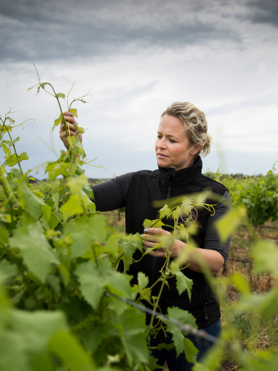 Corrina Wright at Olivers taranga vineyard | 2023