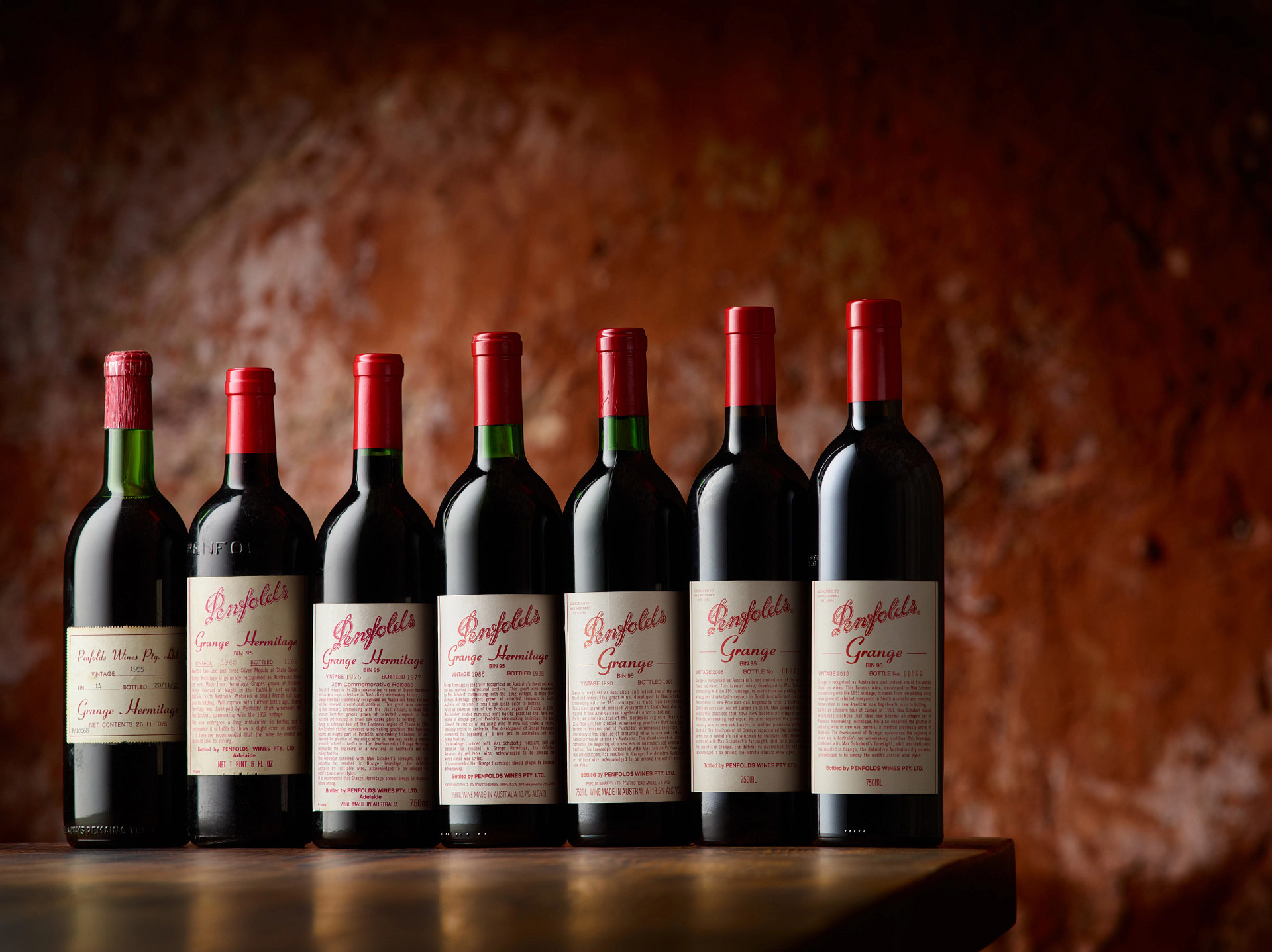 Penfolds Grange evolution of the wine labels across 7 decades | 2022